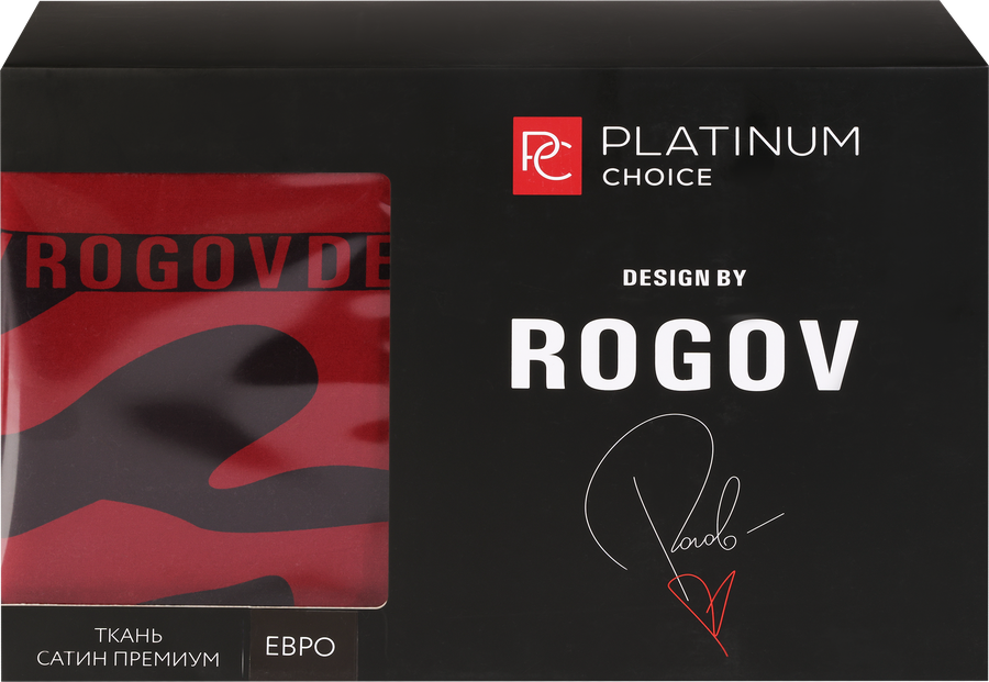Комплект постельного белья 2-спальный PLATINUM CHOICE цвет вишня, сатин, Арт. PCSA_2ch