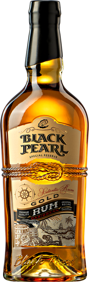 РомBLACKPEARLЗолотойвыдержанный37,5%,0.7л