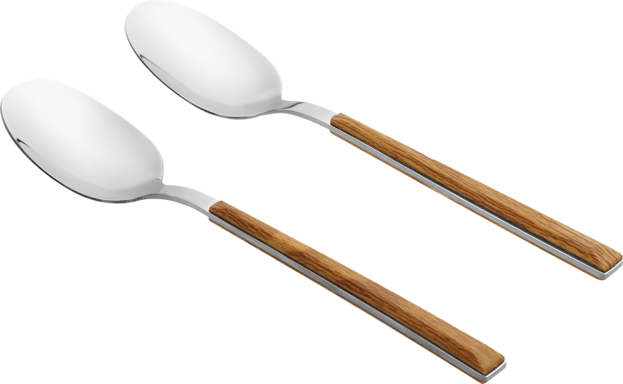 Набор ложек столовых HOMECLUB Wood, нержавеющая сталь, пластик, Арт. SF190925, предпросмотр