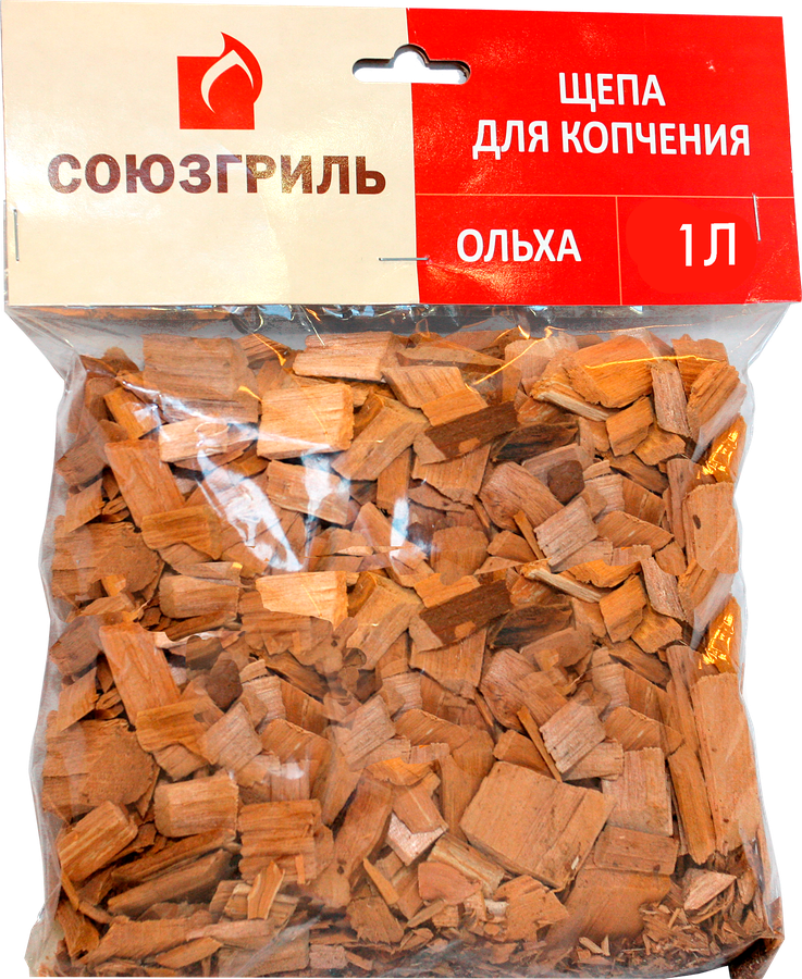 Щепа ольховая для копчения СОЮЗГРИЛЬ, Арт. N1-K03, 1л