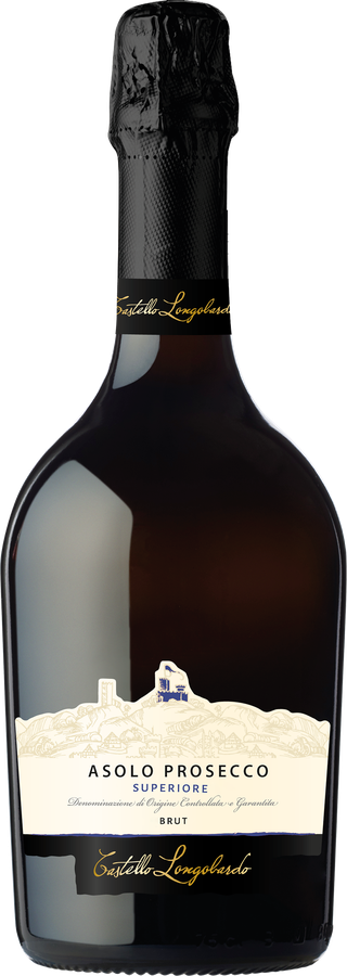 Вино игристое LONGOBARDO Prosecco Asolo Bianco Extra dry белое сухое, 0.75л