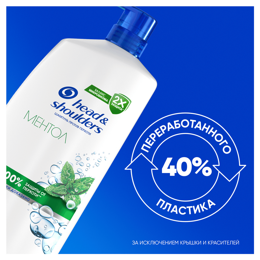 Шампунь HEAD&SHOULDERS Ментол против перхоти, 1000мл, превью