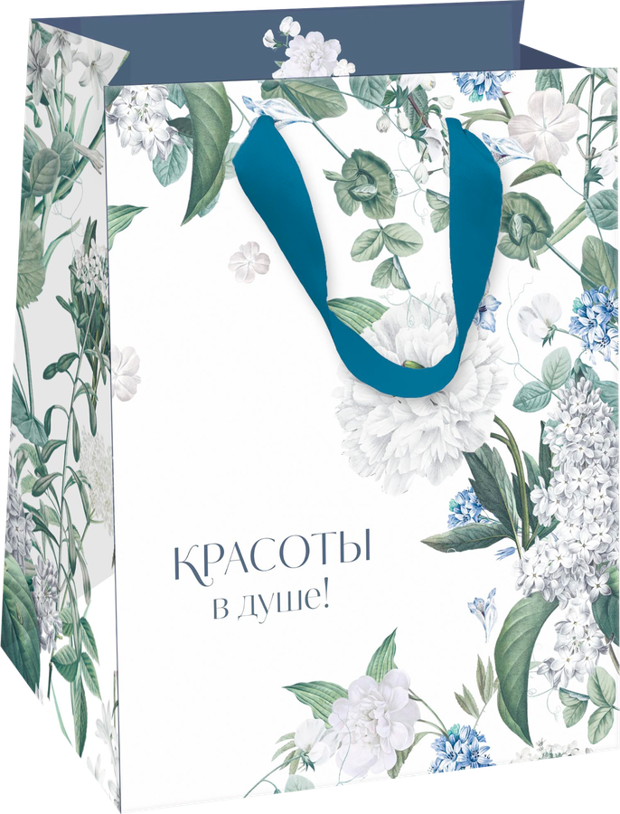 Пакет подарочный ПАКЕТИКО Blue bird, 14,6х11,4х6,4см, Арт. S, предпросмотр