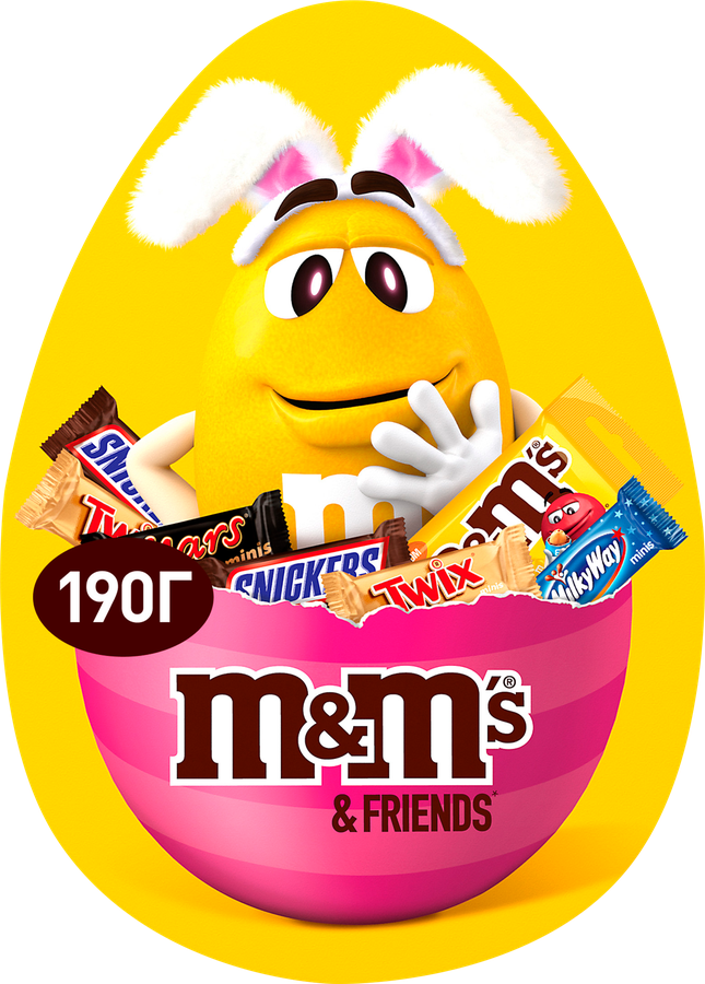 Набор подарочный M&M'S Яйцо Пасха, 190г