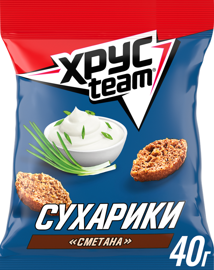 Сухарики ХРУСTEAM Хрустящие Сметана, 40г