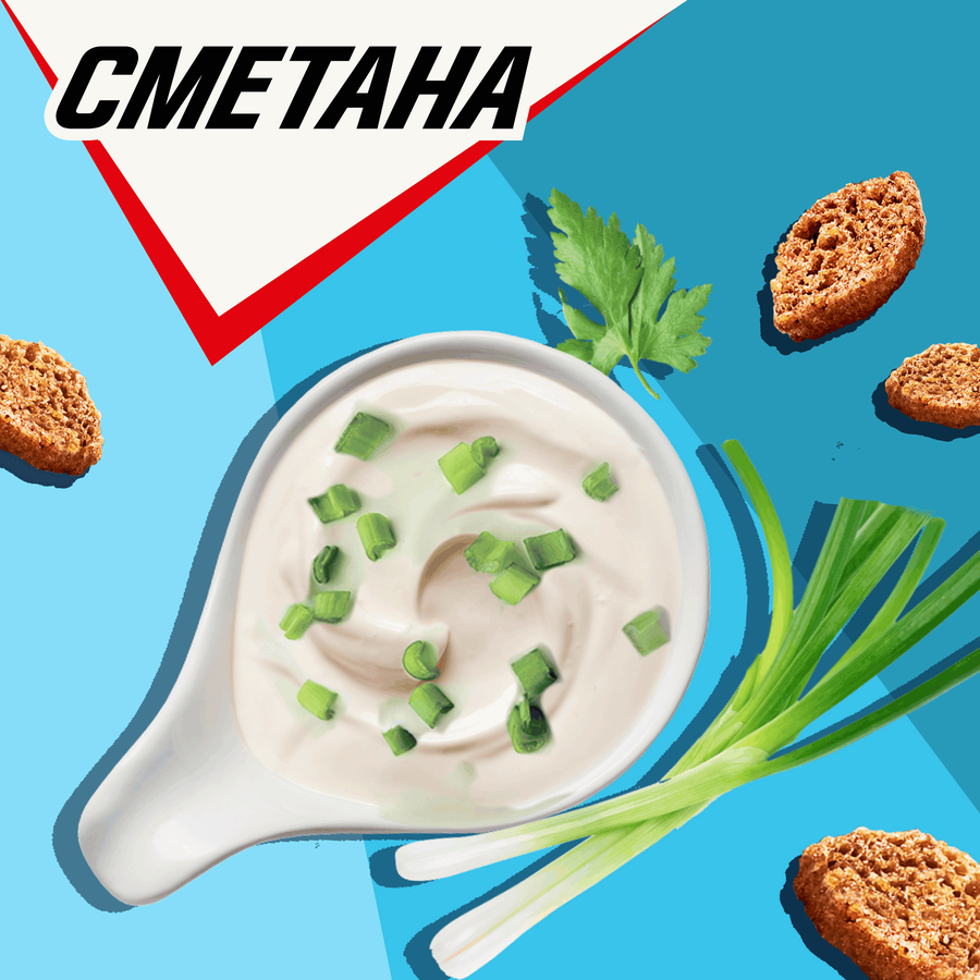 Сухарики ХРУСTEAM Хрустящие Сметана, 40г, предпросмотр