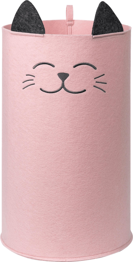Органайзер для хранения EVA Funny Котик, корзинка, 30х30х48см, розовый, 29л, Арт. Я47223