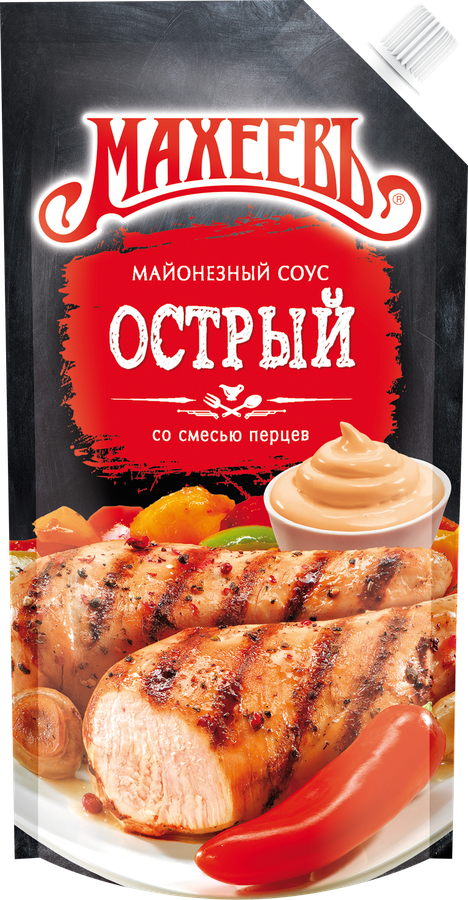 Соус майонезный МАХЕЕВЪ Острый 50,5%, 200г