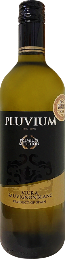 Вино PLUVIUM Утиель-Рекена Виура Совиньон Блан ординарное белое сухое, 0.75л