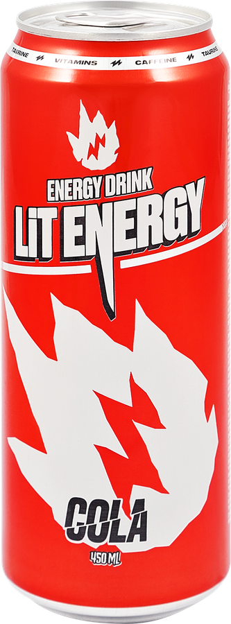 Напиток энергетический LIT ENERGY Cola, 0.45л