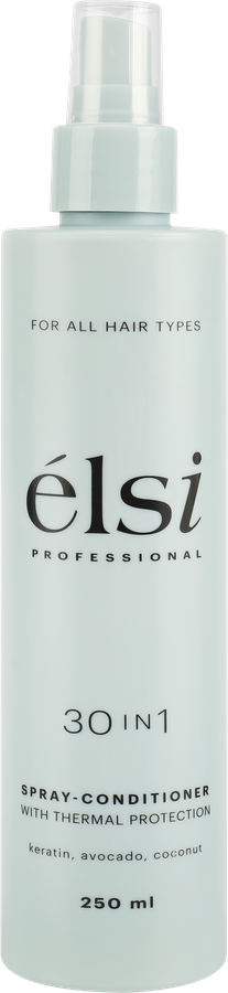 Спрей-кондиционер ELSI PROFESSIONAL Несмываемый 30в1 с термозащитой, 250мл