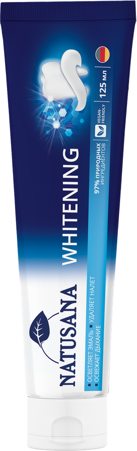 Зубная паста NATUSANA Whitening, 125мл, превью