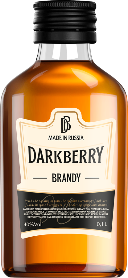 Бренди DARKBERRY 40%, 0.1л