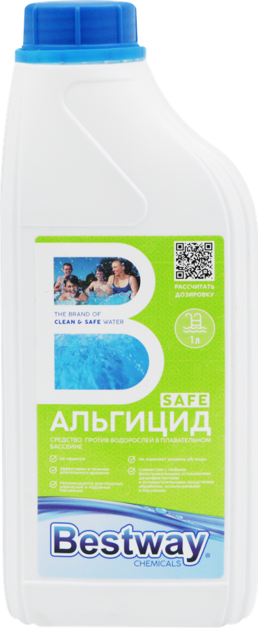 Альгицид для бассейна BESTWAY CHEMICALS Непенящийся, против водорослей, Арт. B1909211, 1л