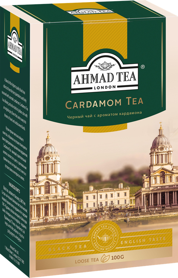Чай черный AHMAD TEA Кардамон с ароматом кардамона, листовой, 100г, предпросмотр