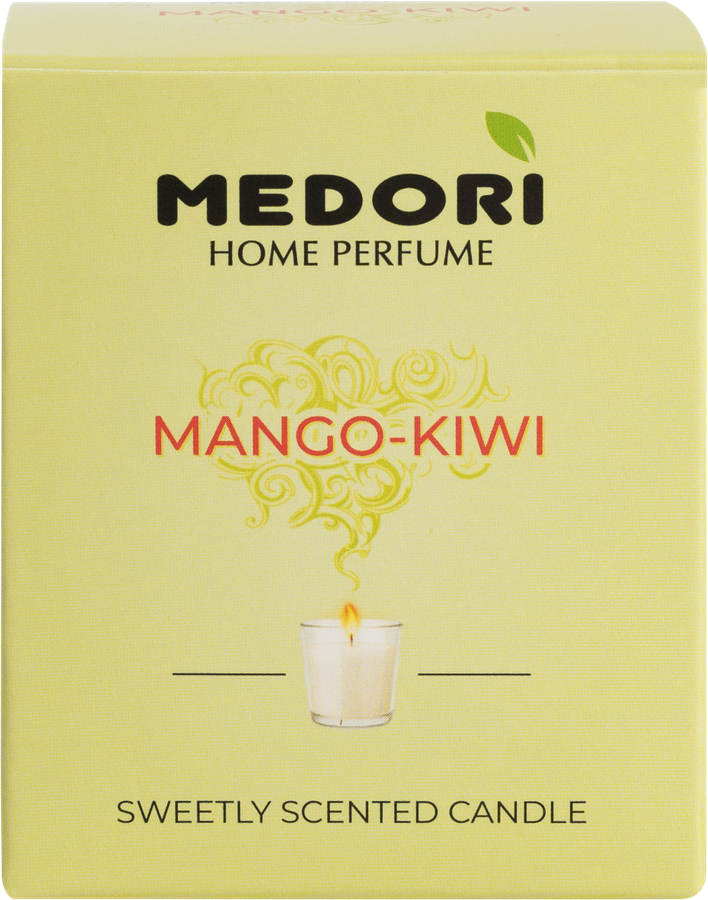 Свеча ароматическая MEDORI Mango Kiwi, соевый воск, 70мл, Арт. MC-114