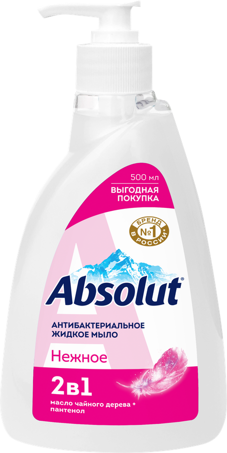 Крем-мыло жидкое ABSOLUT Нежное 2в1 антибактериальное, 500г