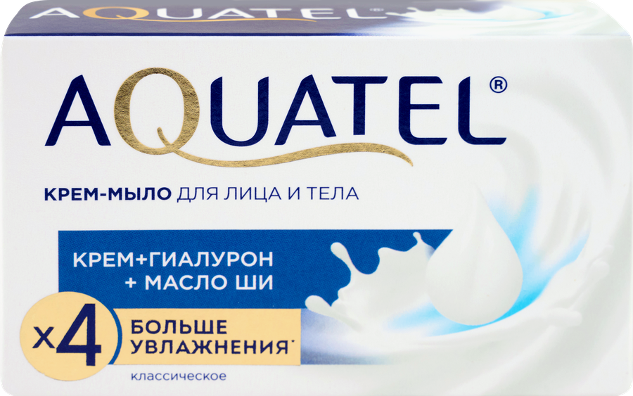 Крем-мыло твердое AQUATEL Классическое, 90г