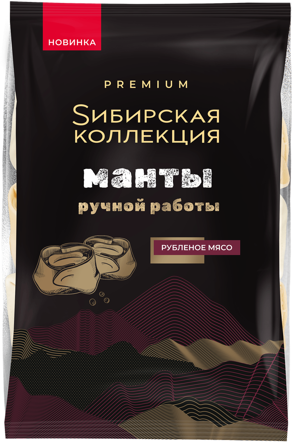 Манты SИБИРСКАЯ КОЛЛЕКЦИЯ ручная работа категория В, 500г