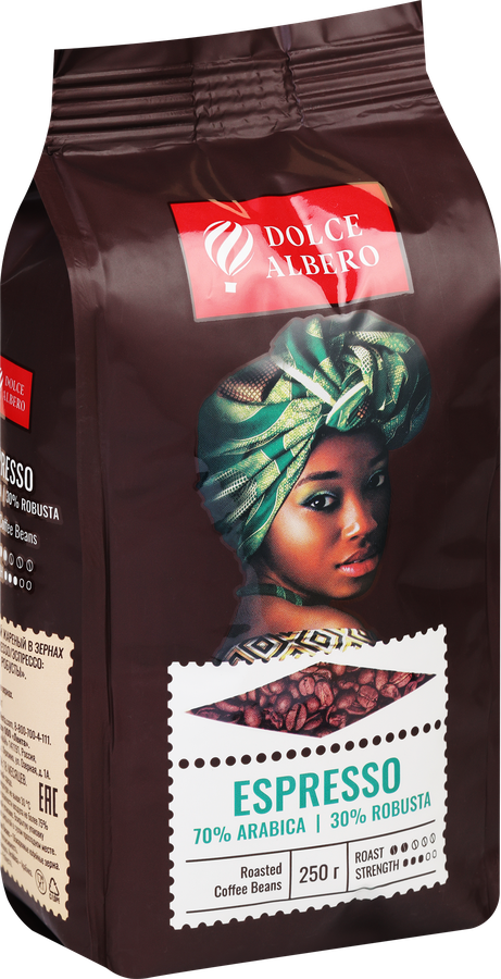 Кофе зерновой DOLCE ALBERO Espresso, 250г, превью