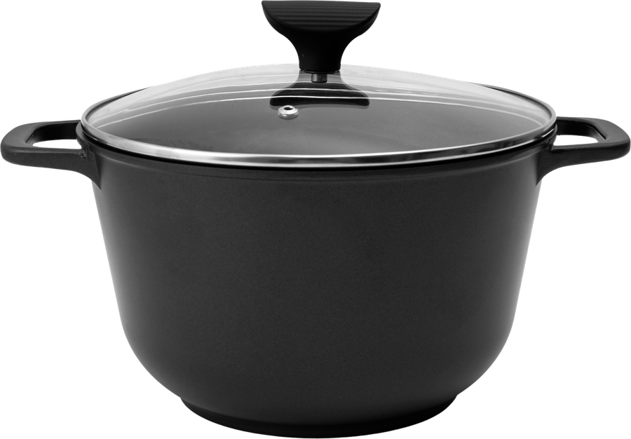 Казан PLATINUM CHOICE Smart Cook, литая, стеклянная крышка, индукция, soft touch, 5л, Арт. SC-PL-5KZ
