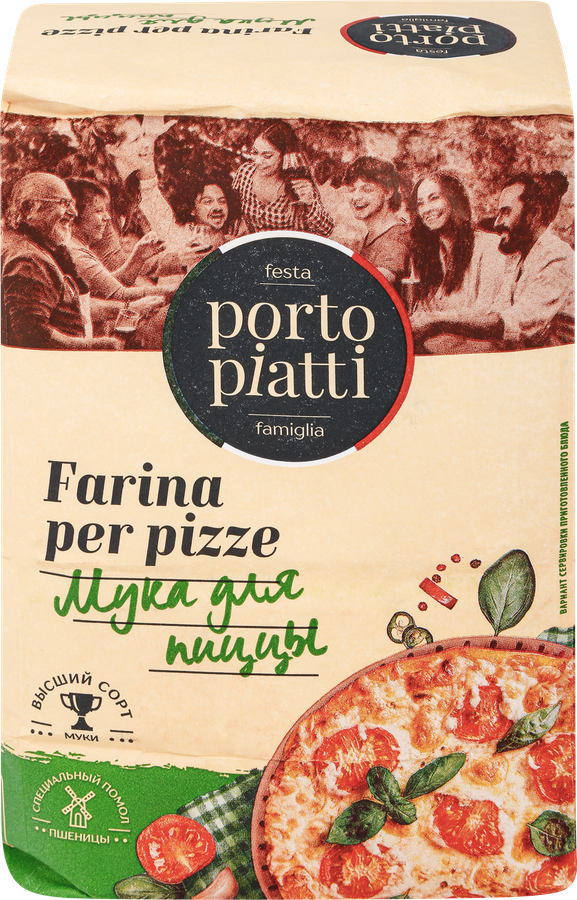 Мука для пиццы PORTO PIATTI, 1кг