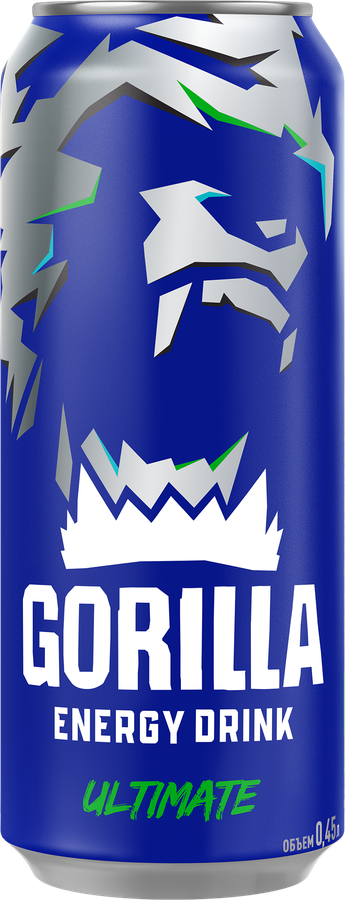 Напиток безалкогольный GORILLA Ultimate энергетич. газ. ж/б