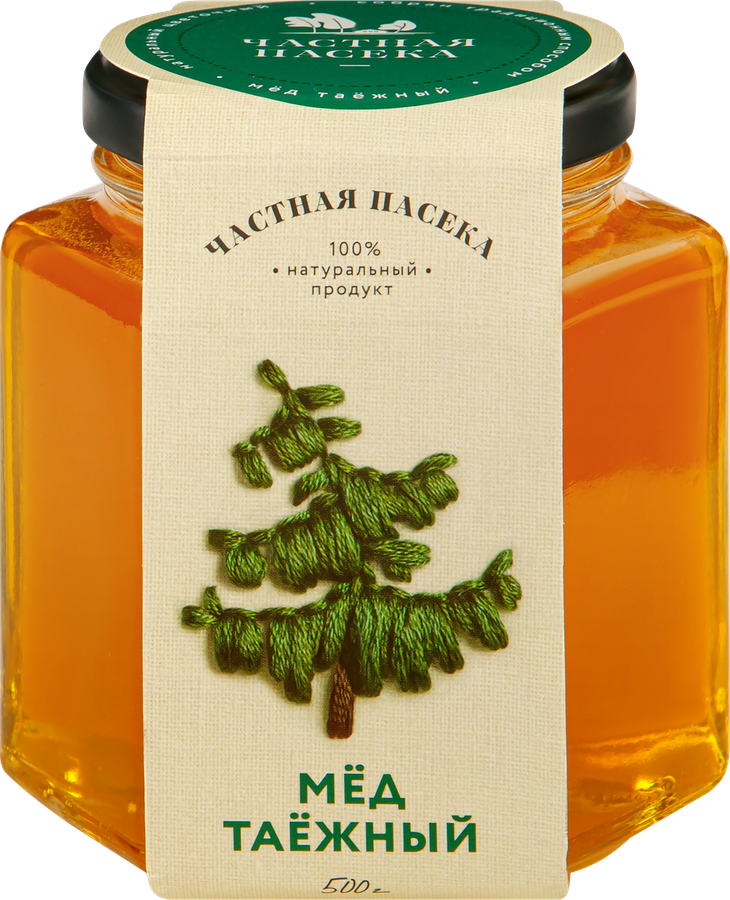 Мед ЧАСТНАЯ ПАСЕКА Таежный, 500г