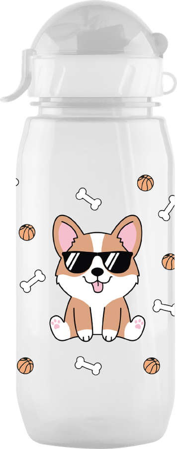 Бутылка для воды WOWBOTTLES 400мл, с трубочкой, Арт. КК0764