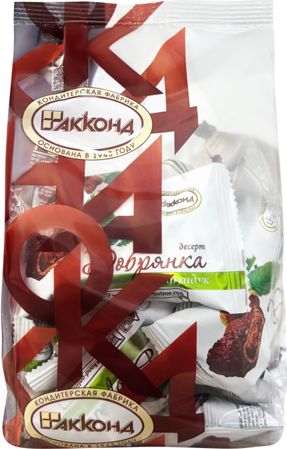 Десерт АККОНД Добрянка, с фундуком, 500г