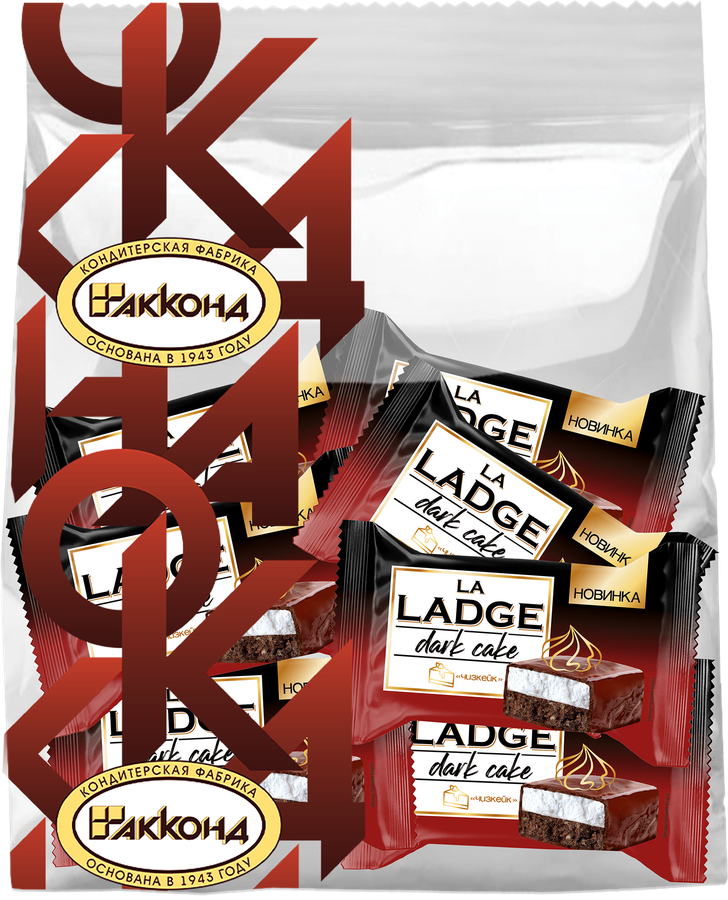 Конфеты АККОНД La Ladge dark cake чизкейк, 300г