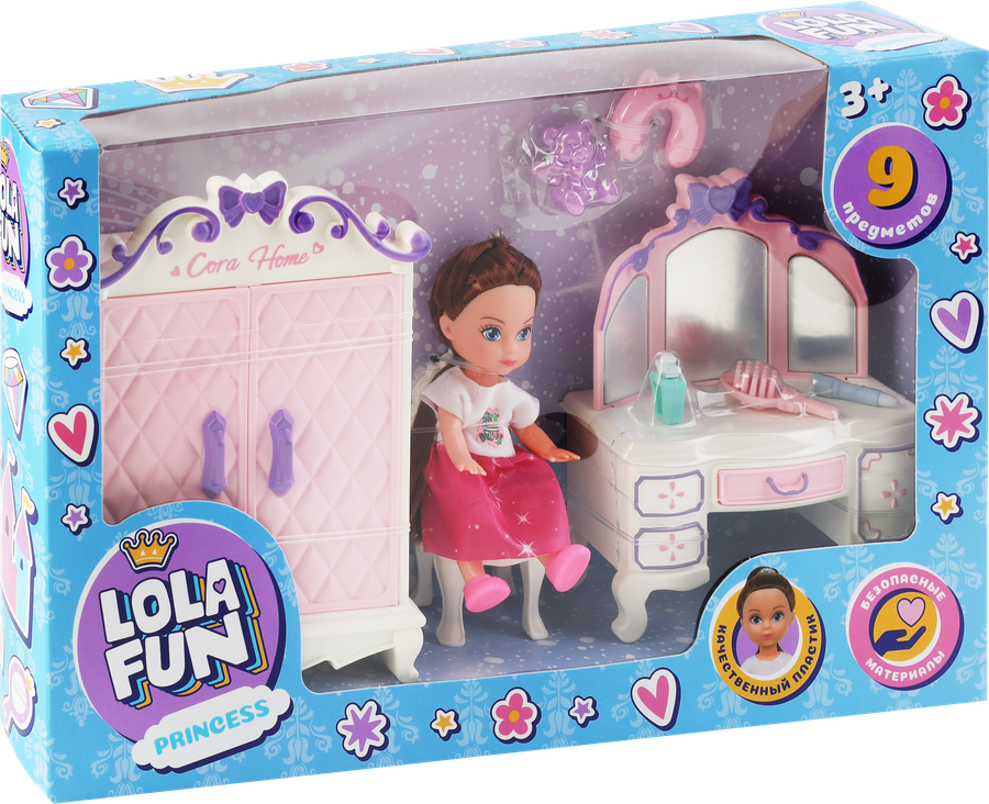 Набор игровой LOLAFUN Куколка в комнате, Арт. C35027, предпросмотр