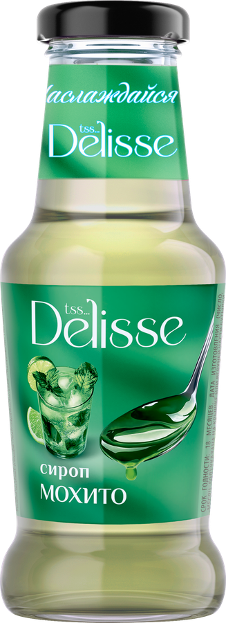 СиропдесертныйDELISSEМохито,совкусомлимонаимяты,250мл