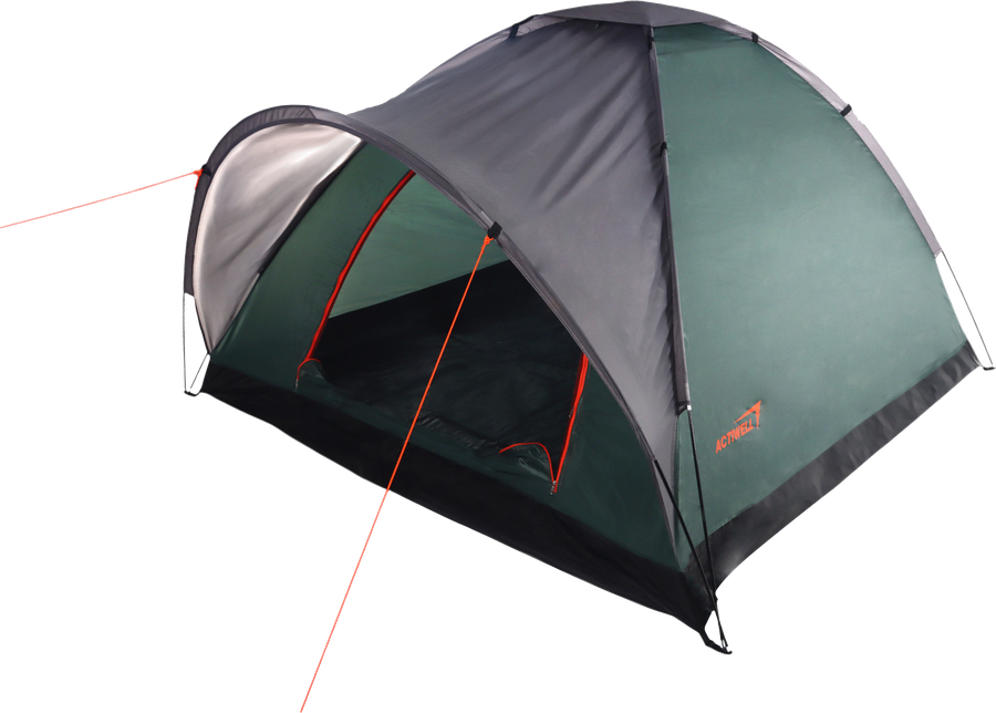 Палатка 3-местная ACTIWELL 210x210x130см, с антимоскитной сеткой, Арт. LEN-2506003, превью