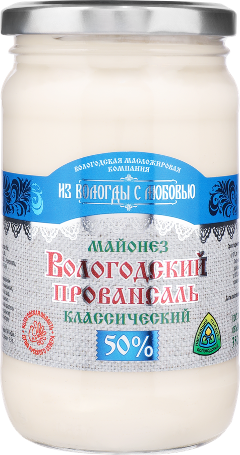 Майонез ВОЛОГОДСКИЙ ПРОВАНСАЛЬ 50%, 330г, превью