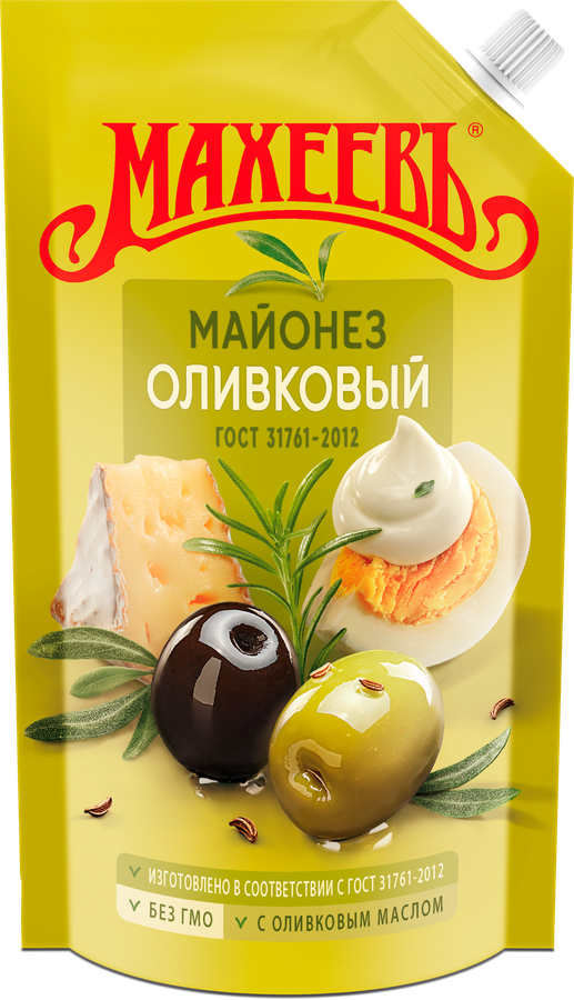 Майонез МАХЕЕВЪ Оливковый 67%, 400мл