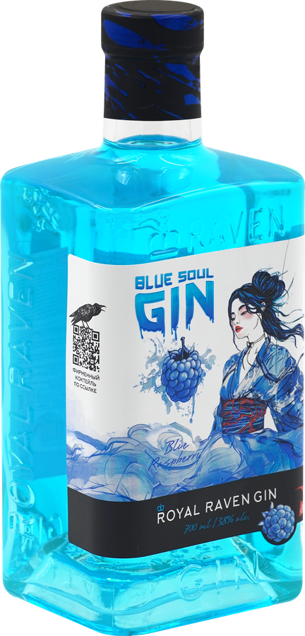 Джин ROYAL RAVEN Blue Soul 38%, 0.7л, превью