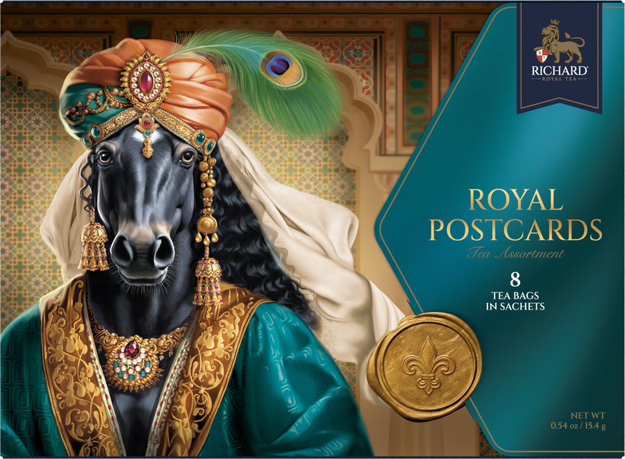 Набор чая RICHARD Royal Postcards Tea ассорти, 8пак, предпросмотр