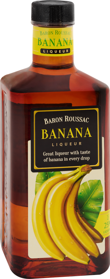 Ликер BARON ROUSSAC Banana 25%, десертный, 0.5л, предпросмотр