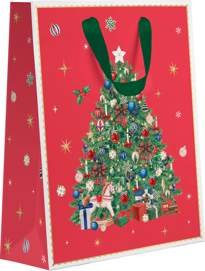 Пакет подарочный CITY HOME TRADE New Years Joy 23х18х10см, эффект, превью