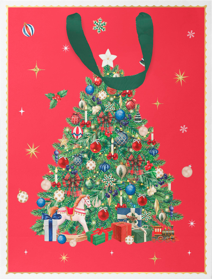 Пакет подарочный CITY HOME TRADE New Years Joy 23х18х10см, эффект, предпросмотр