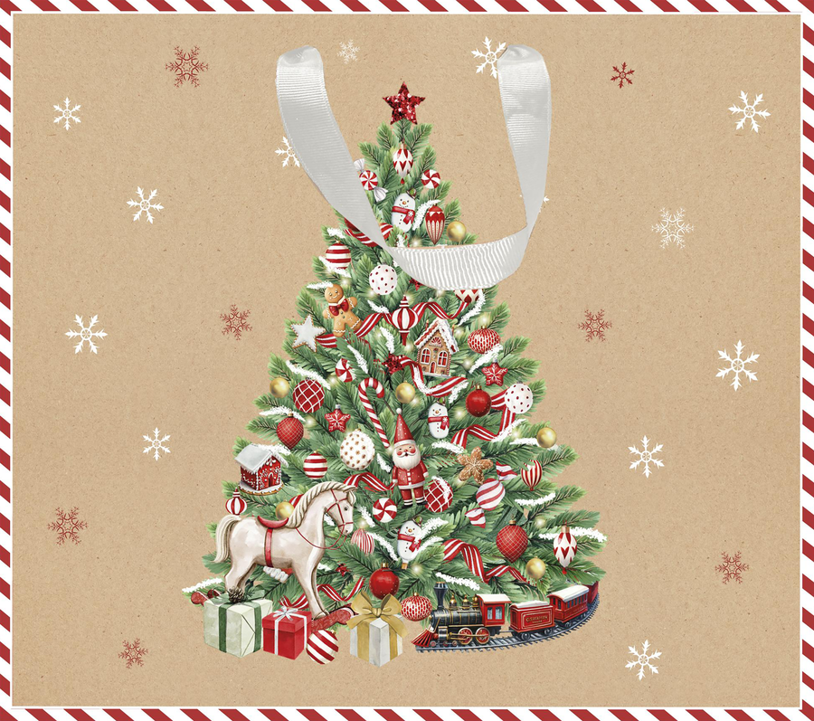 Пакет подарочный CITY HOME TRADE Christmas Kraft 40х48х18см, превью
