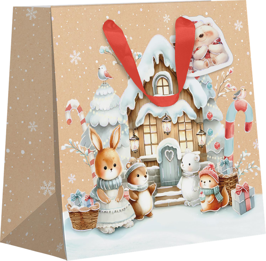 Пакет подарочный CITY HOME TRADE Christmas Kraft 40х48х18см, превью