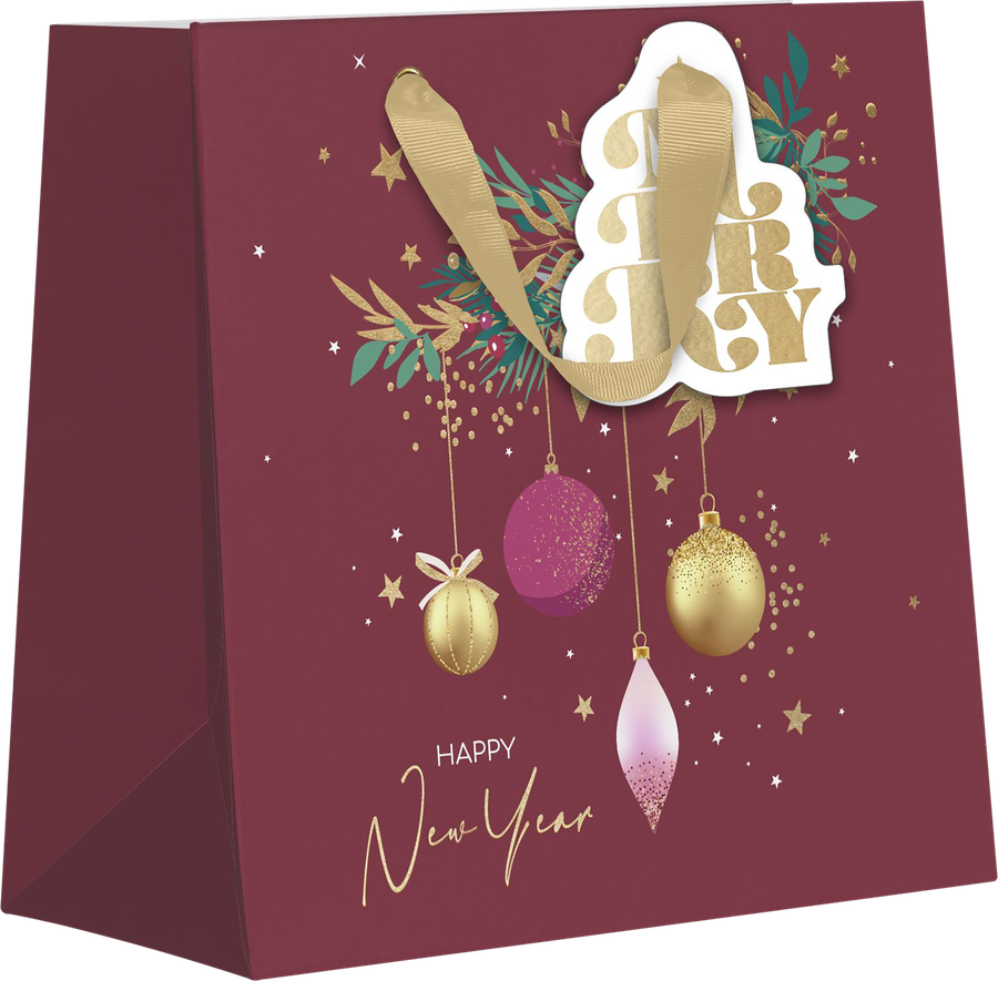 Пакет подарочный CITY HOME TRADE X-Mas Academy 15х14х6см, превью