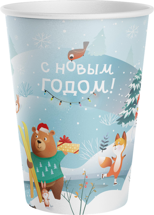 Стакан бумажный CITY HOME TRADE Символ года 250мл, 6шт, превью