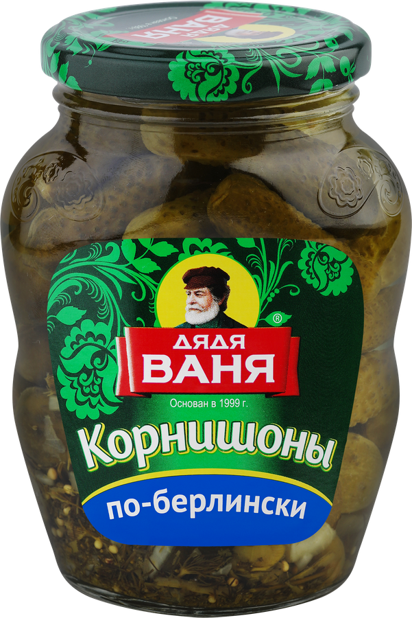 Корнишоны маринованные ДЯДЯ ВАНЯ По-берлински, 350г