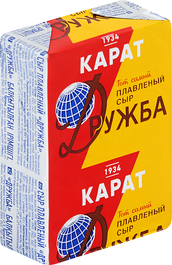 Сыр плавленый КАРАТ Дружба 45%, без змж, 90г, предпросмотр