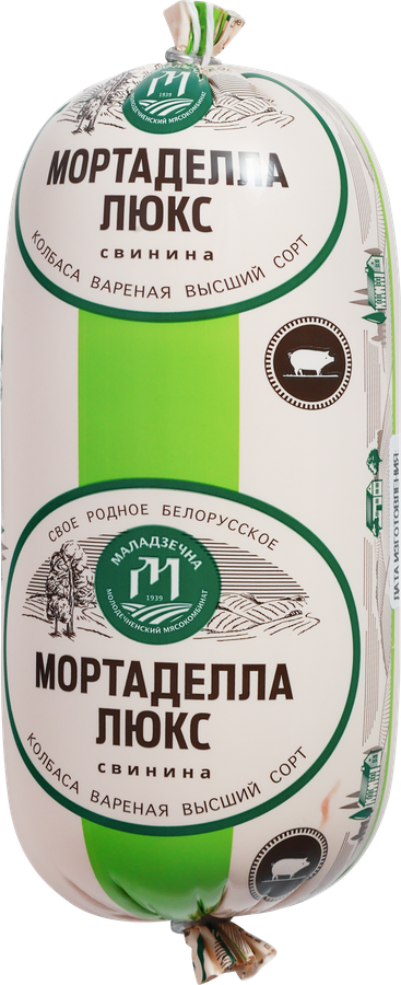 КолбасаваренаяМАЛАДЗЕЧНАМортаделлаЛюкс,высшийсорт,490г