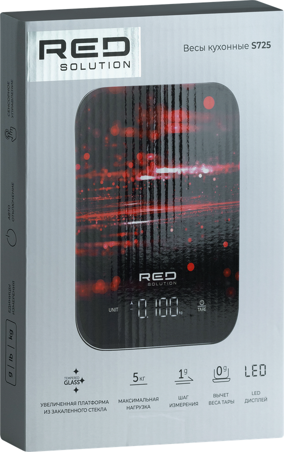 Весы кухонные RED SOLUTION напряжение 3В, 2хААА, Арт. SM725, превью