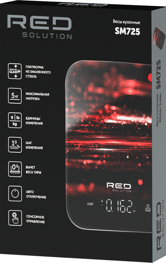 Весы кухонные RED SOLUTION напряжение 3В, 2хААА, Арт. SM725, превью
